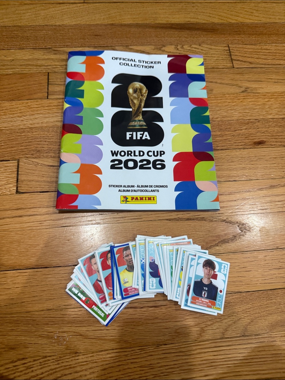 Panini World Cup 2026 Sticker Album with 110 Stickers Included.